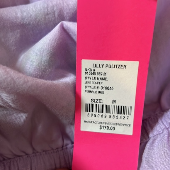 NWT Lilly Pulitzer Jene strapless romper shorts M - Picture 2 of 5